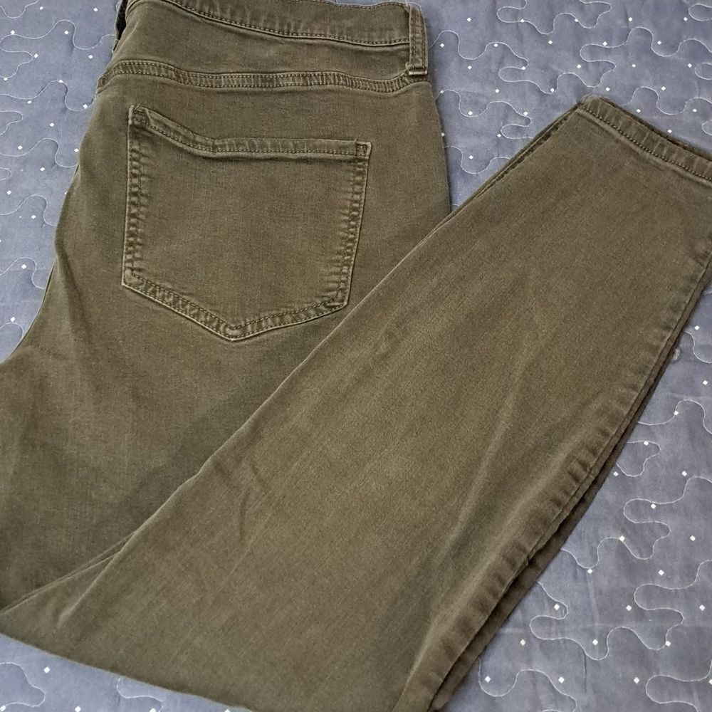 Mudd green high rise utility jegging jeans size 17